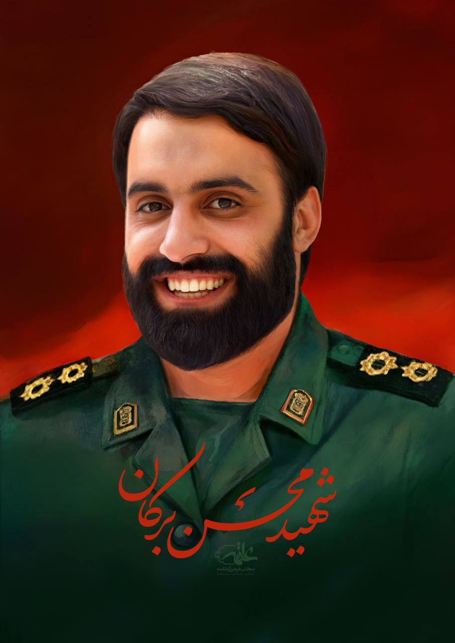 تصویرسازی چهره شهید محسن برکان